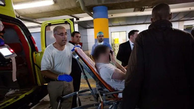 Shooting victim arrives at Jerusalem hospital