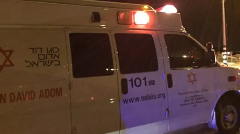The ambulance that evacuated Nir 