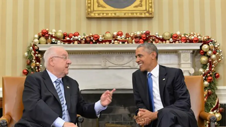 Rivlin and Obama meet at the White House
