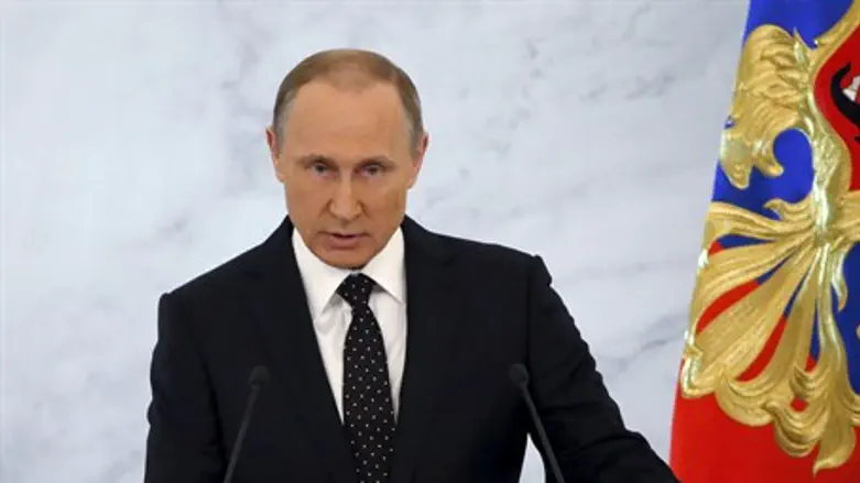 Vladimir Putin during annual state of the nation speech
