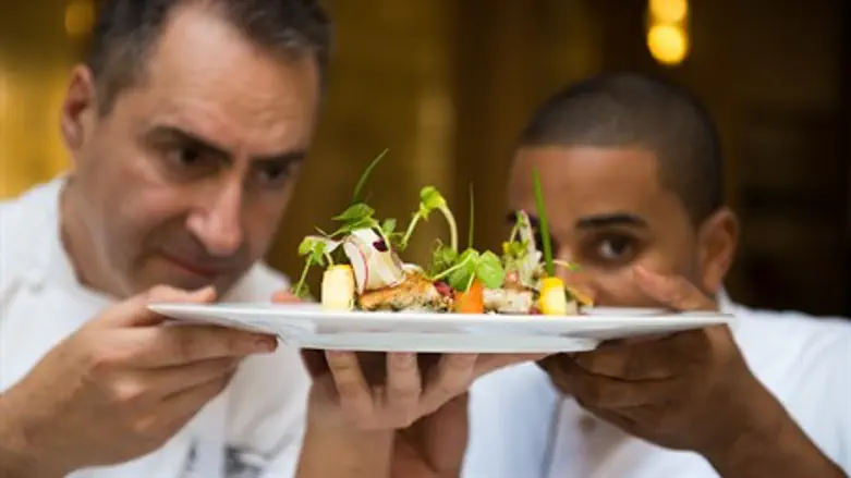 Attention to detail: Waldorf Astoria Head Chef Itzik Barak with Chef JJ