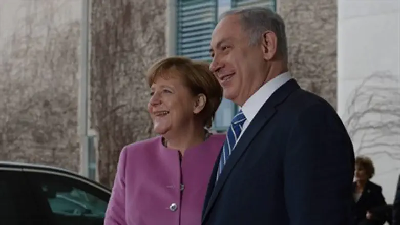 Биньямин Нетаньяху и Ангела Меркель