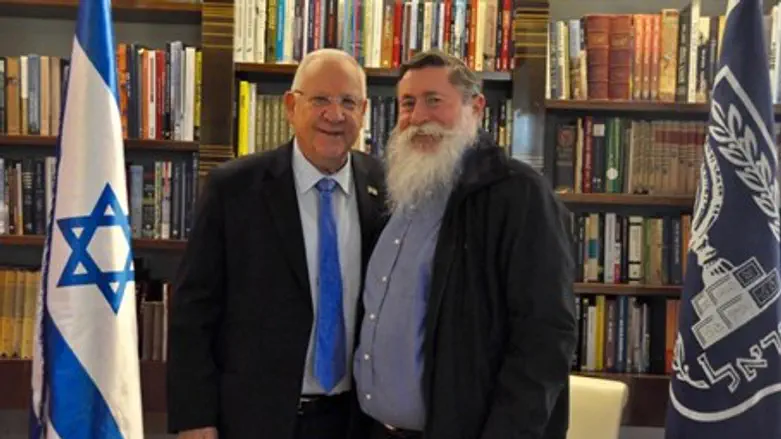 President Rivlin and Ya'akov "Ketzaleh" Katz