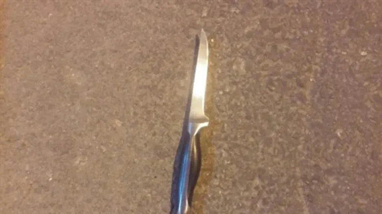 Нож, отнятый у палестинского террориста