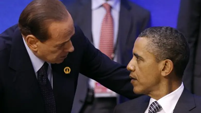 Berlusconi and Obama in 2011