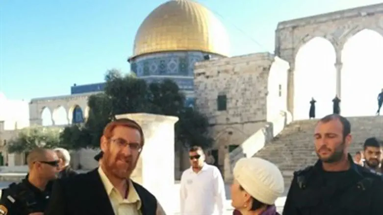 Yehuda Glick on the Temple Mount