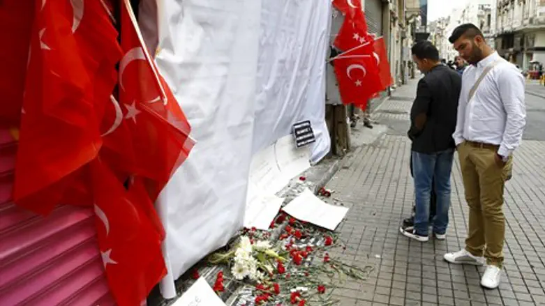 זירת הפיגוע באיסטנבול