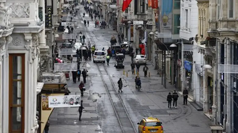 Место теракта в Стамбуле