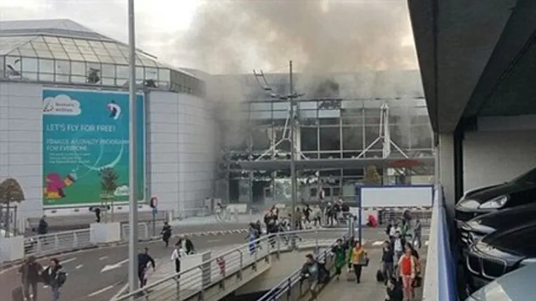 Аэропорт Брюсселя после теракта