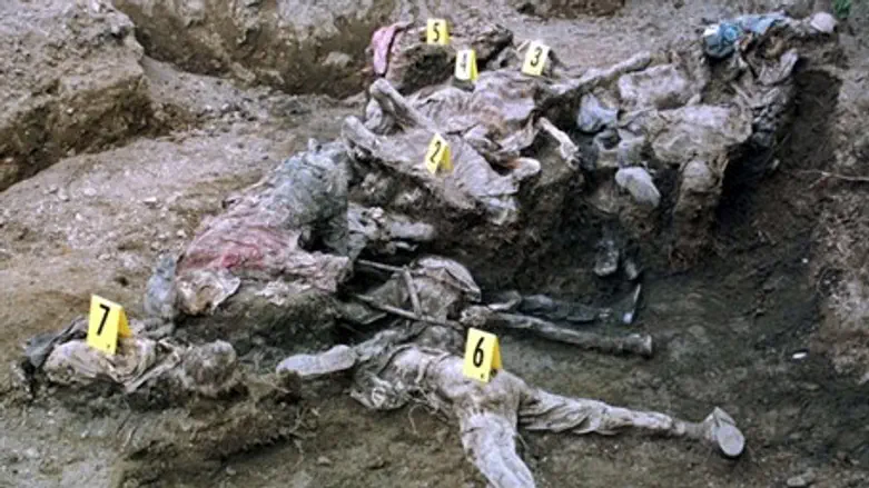 Muslim remains near Srebernica
