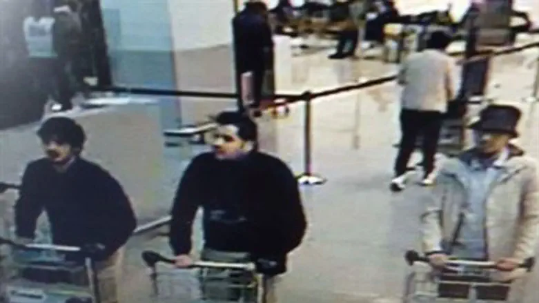 Brussels bombers on CCTV