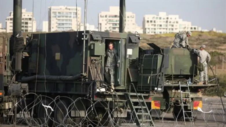 US officers at missile battery near Tel Aviv