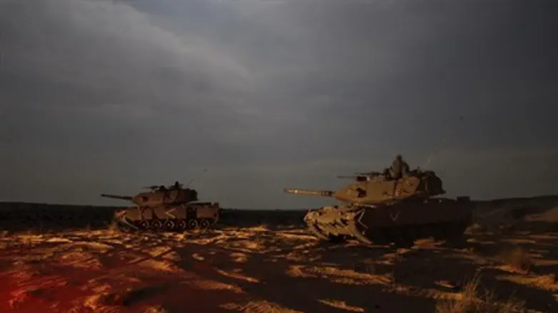 IDF tanks in Gaza region