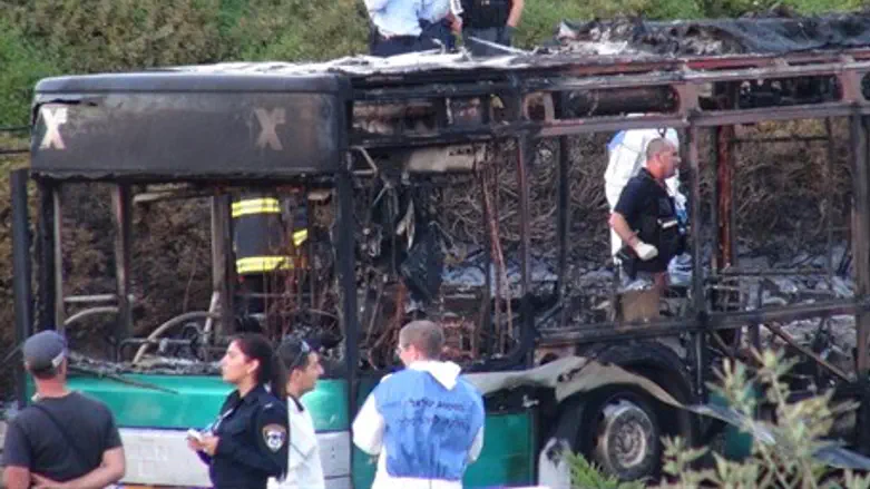 Автобус после теракта