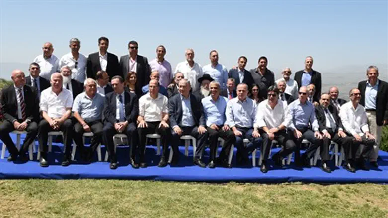 Израильские министры на Голанах