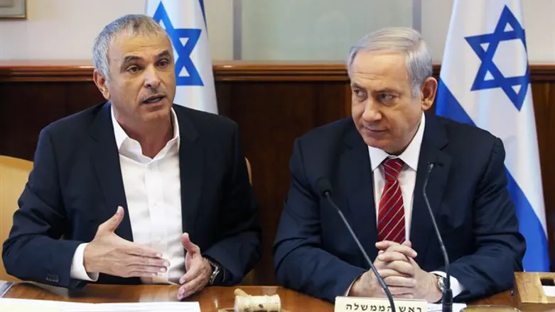 Биньямин Нетаньяху и Моше Кахлон