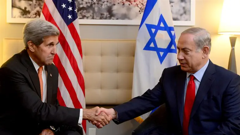 Kerry and Netanyahu meet in New York, October 2, 2015
