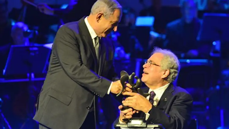 Prime Minister Binyamin Netanyahu and Itzhak Perlman
