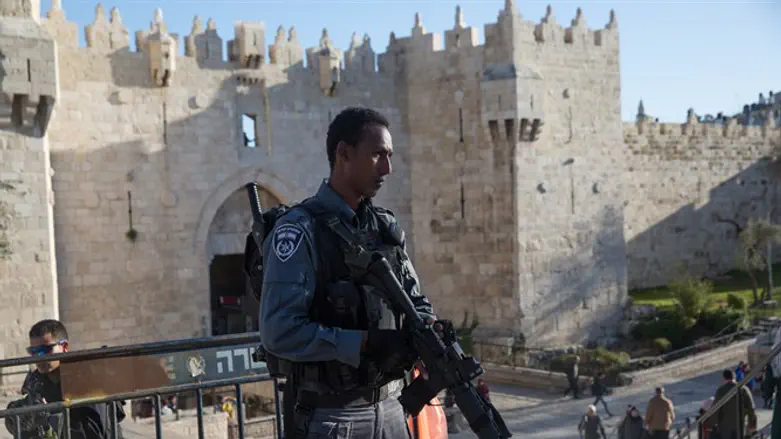 Израильские полицейские в Иерусалиме