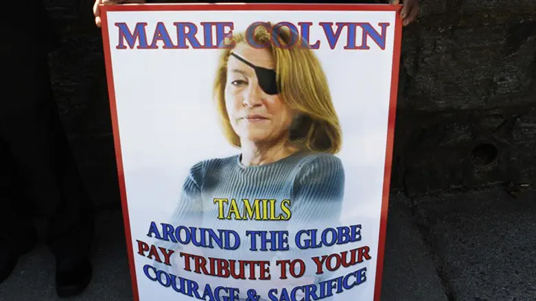 Tribute to Marie Colvin at her funeral, 2012