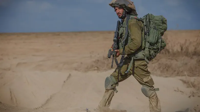 IDF soldier returning from Gaza