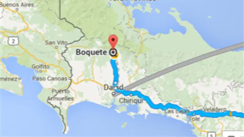 Map of Boquete, Panama