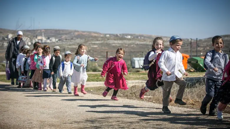Kindergarten children in Samaria