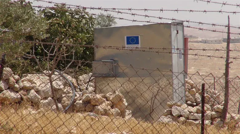 EU-funded illegal Arab buildings