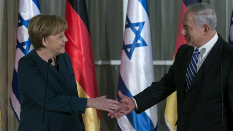 Меркель и Нетаньяху (Архив)