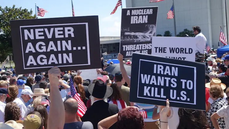 Protest against Iran nuke deal