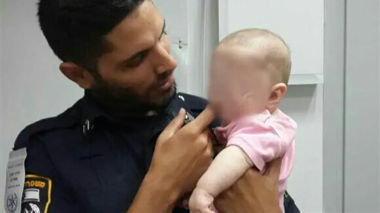 The baby girl, abandoned on a bus, was brought into the local police station