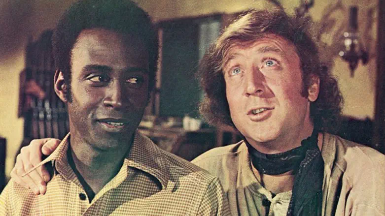 Gene Wilder, right, in a scene with Cleavon Little from the 1974 comedy "Blazing Saddles."
