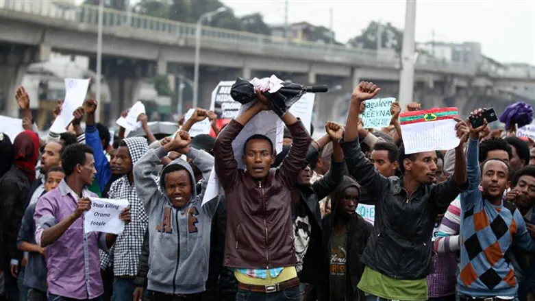 הפגנות באתיופיה, אילוסטרציה
