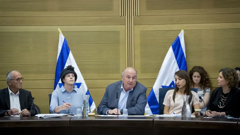 The Knesset Committee debate regarding the parking garage collapse