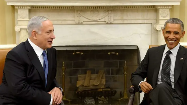 Netanyahu with Obama
