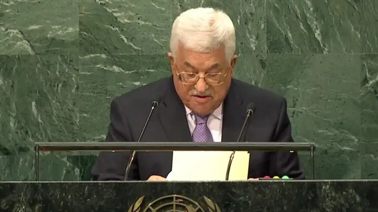 Махмуд Аббас на трибуне ООН