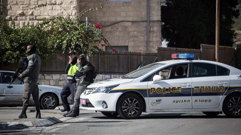 ניידת משטרה בירושלים. אילוסטרציה