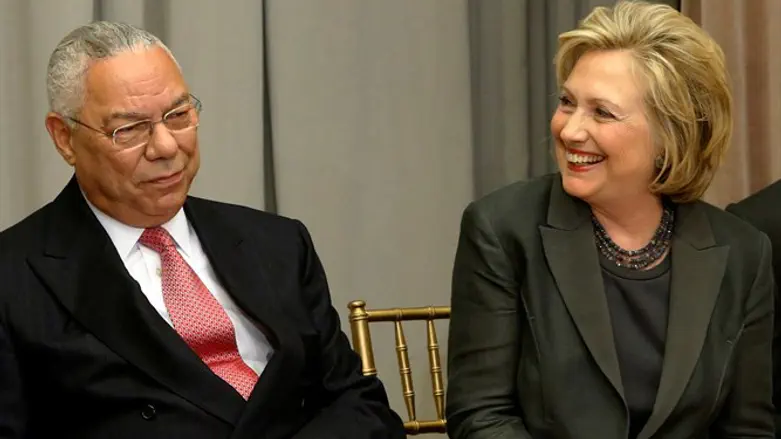 Powell and Clinton