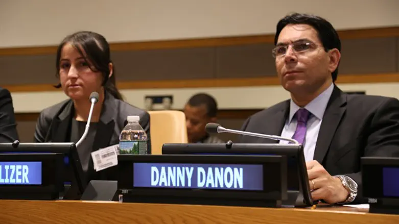 Ambassador Danon and Ms. Al Aliko at the UN