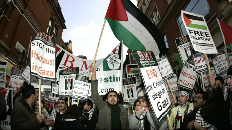 הפגנה אנטי ישראלית של ה-BDS