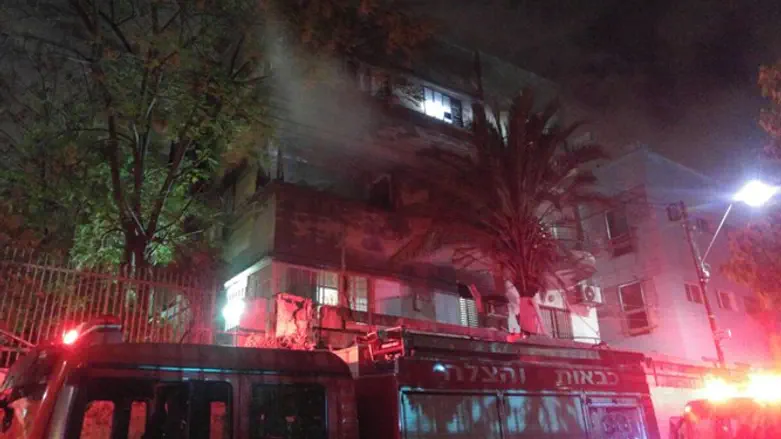 שריפה בתל אביב. ארכיון