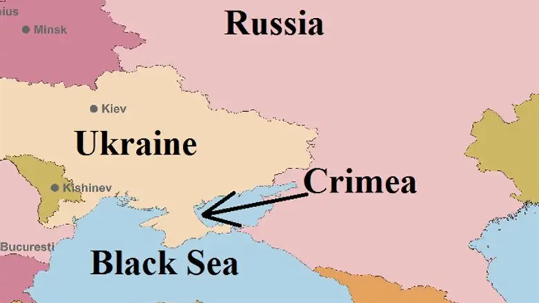 Карта границы Украины и России