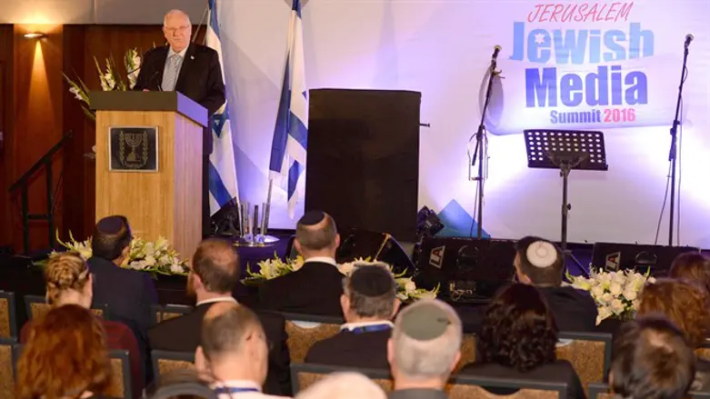 Rivlin addresses Jewish Media Summit
