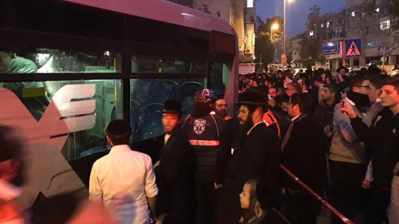 Bus accident in Bar Ilan in Jerusalem