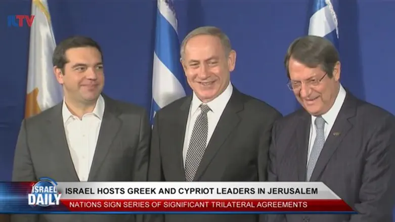 Israel hosts Greek and Cypriot leaders in Jerusalem