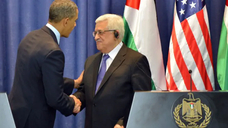 President Barack Obama and PA Chairman Mahmoud Abbas