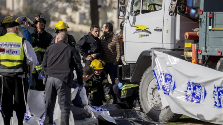 Scene of attack in Jerusalem