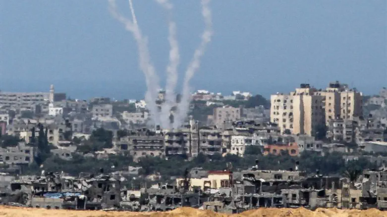 Запуск ракет из Газы. Иллюстрация