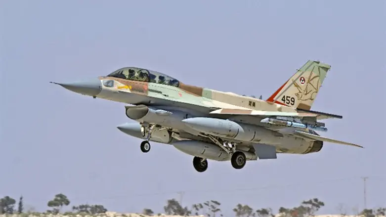 Израильский истребитель F-16. Иллюстрация