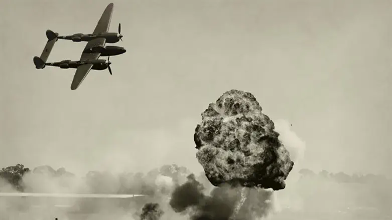 World War II plane bombing